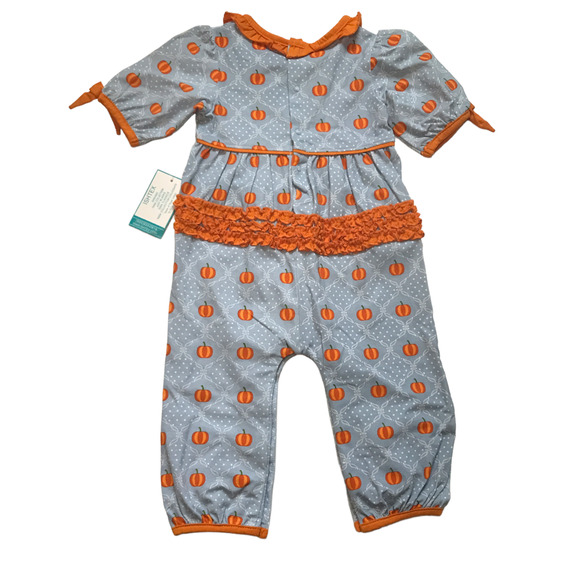 NWT Tara Collection Pumpkin Halloween Romper 2Y - Picture 2 of 6